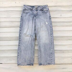 Levi's Premium Denim Low Loose Distressed Jeans Size 30x30 Light Wash